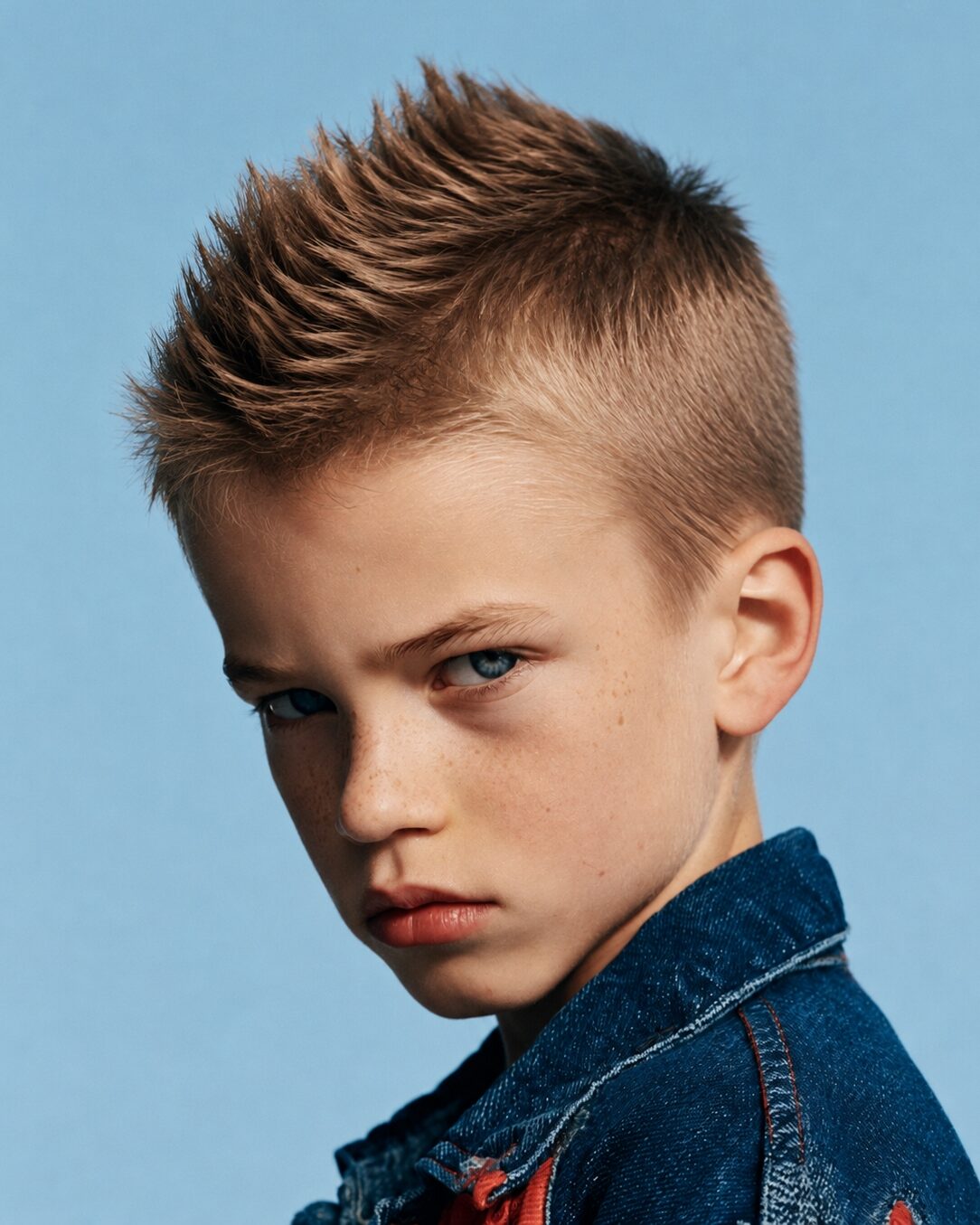 Mohicano suave infantil con laterales cortos
