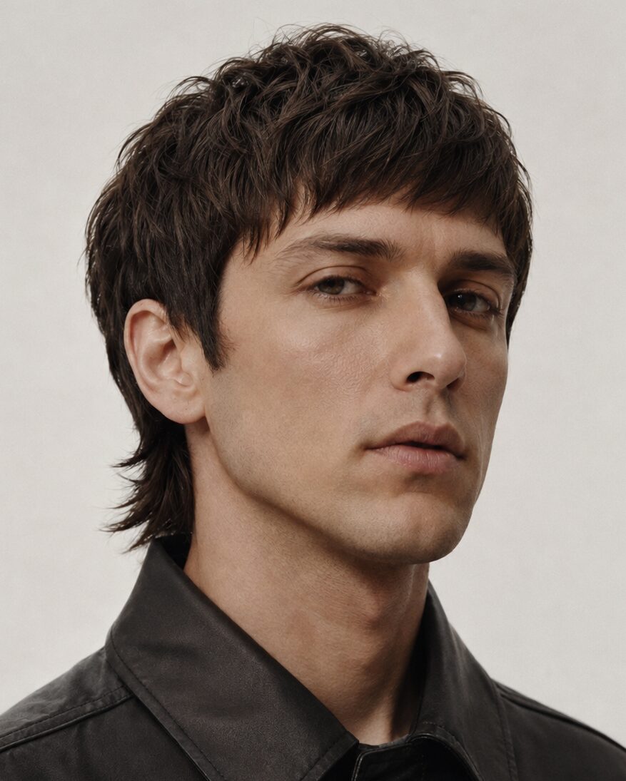 mod cut modern mullet haircut