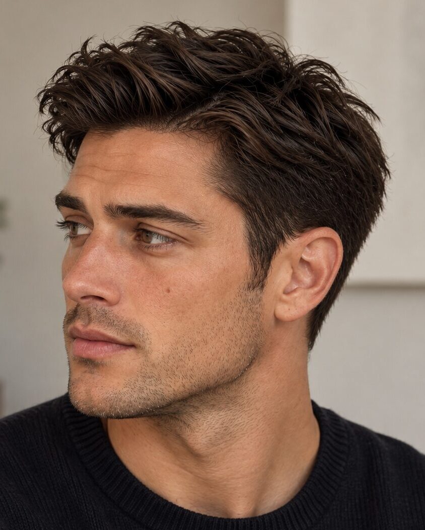 messy ivy league haircut